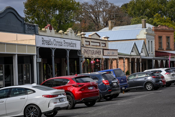 The town of Clunes, where Rachael Dixon died at the weekend after consuming a mushroom drink at the Soul Barn Creative Wellbeing centre.