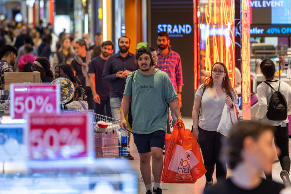 Shoppers have cut back on discretionary spending as interest rates have risen, retailers say.
