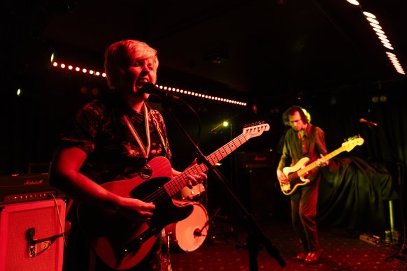 Jenny McKechnie and Nick Brown of Cable Ties perform at the Lansdowne.