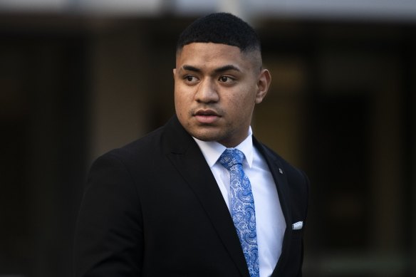 Manase Fainu denies he stabbed a youth leader outside a church in 2019.