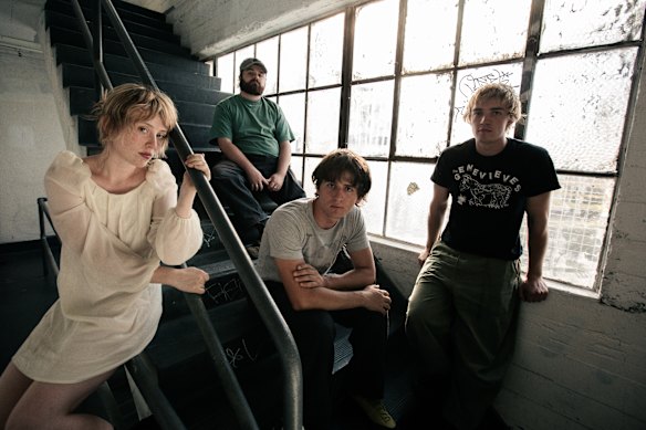 Adelaide indie-rockers Swapmeet: the band’s members bonded over their love of Sonic Youth and Pavement.