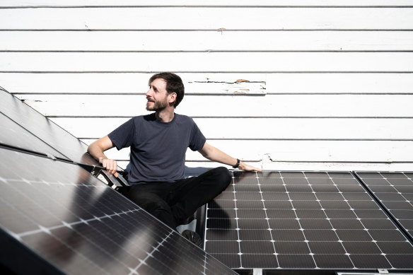 Sydneysider Nic Seton has solar panels on his roof and is worried about Ausgrid’s new network charge.