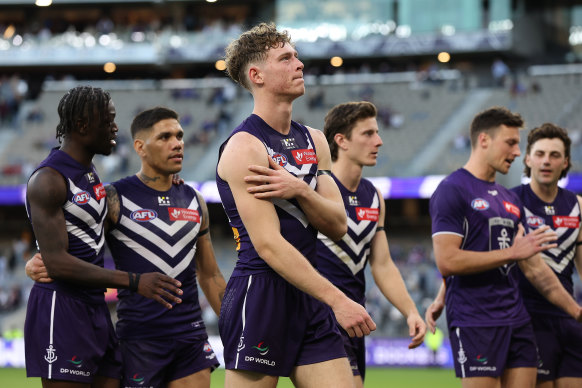 With three games left in the season, Fremantle are officially out of the finals race.