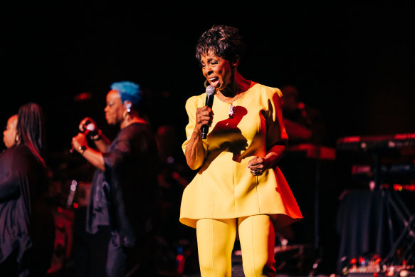“I’m having too much fun, I’m supposed to be working,” Gladys Knight told the Sydney crowd on Saturday night.
