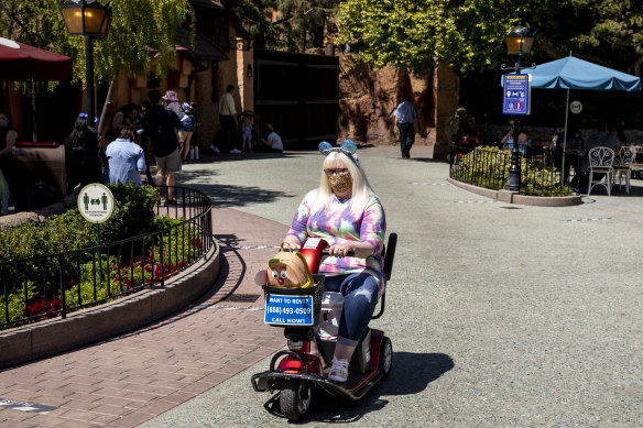 The rental scooter Damien Cook and South Sydney players will be using inside Disneyland.