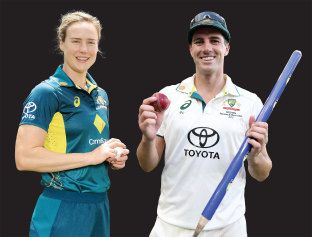 Ellyse Perry and Pat Cummins.