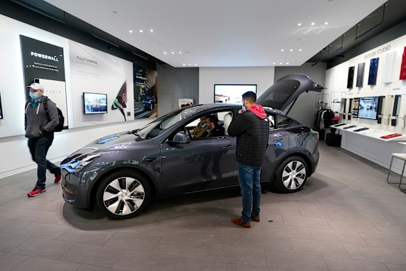 The Tesla Model Y Long Range. 