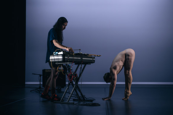 Marco Cher-Gibard (left) and Joel Bray in Swallow.
