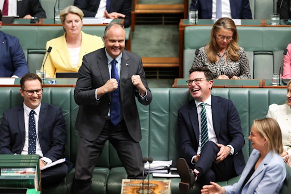 Shadow treasurer Ted O’Brien was ordered out of question time on Thursday. 