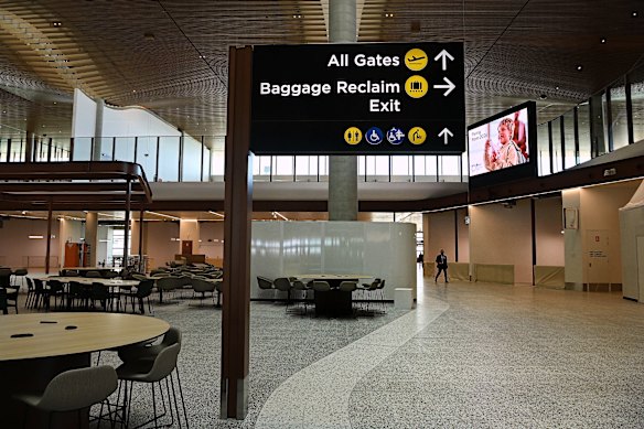 The new terminal at Western Sydney Airport.