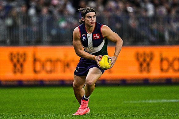 Fremantle’s Caleb Serong.
