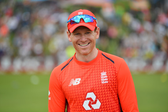 Eoin Morgan pictured at the third T20I match between South Africa and England in February. 