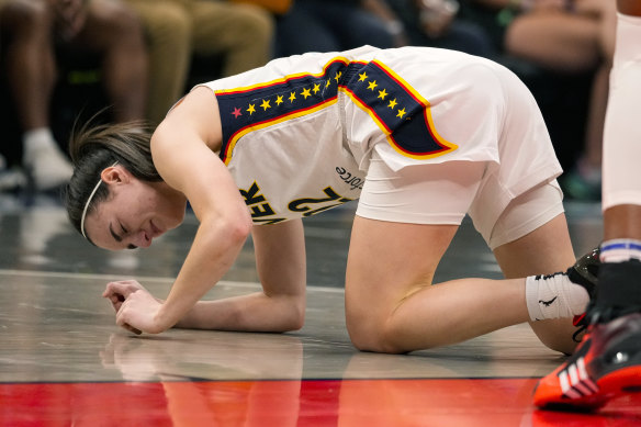 WNBA rookie Caitlin Clark has been roughed up in her first professional season.