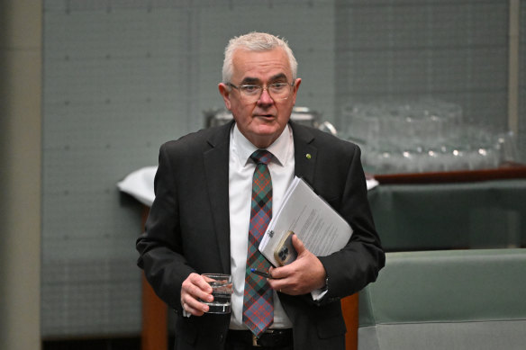Independent MP Andrew Wilkie, who raised the AFL drugs issue in federal parliament on Wednesday.