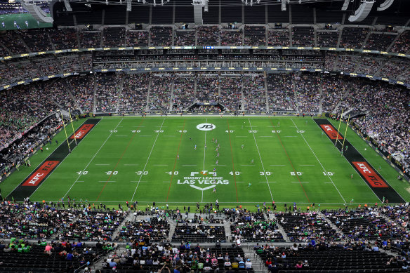 Allegiant Stadium in Las Vegas plays host to the opening games of the NRL season.