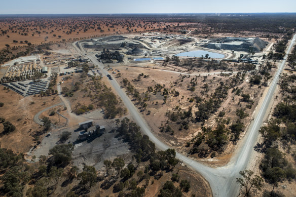 The Aeris Tritton Copper Mine is one of several drawing water from the Macquarie River diverted at Warren. 