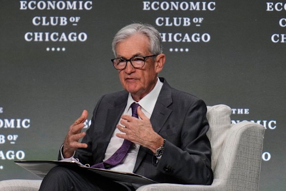 Federal Reserve chairman Jerome Powell,   at an event hosted by the Economic Club of Chicago, has ruled out responding to the turmoil in financial markets.