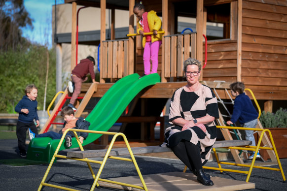 Tamika Hicks, who manages an early learning centre in Pakenham, says staff are on edge about COVID-19. 