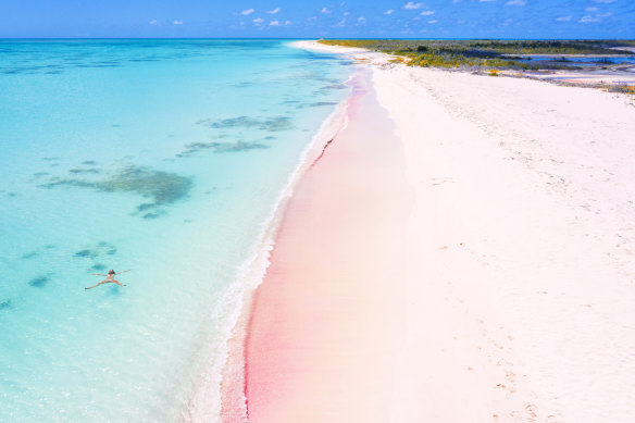 This famous Harbour Island beach was channelling Barbiecore before it was fashionable.