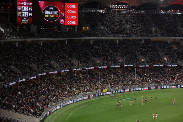 The Dreamtime sellout at Optus Stadium in Perth drew widespread applause interstate.