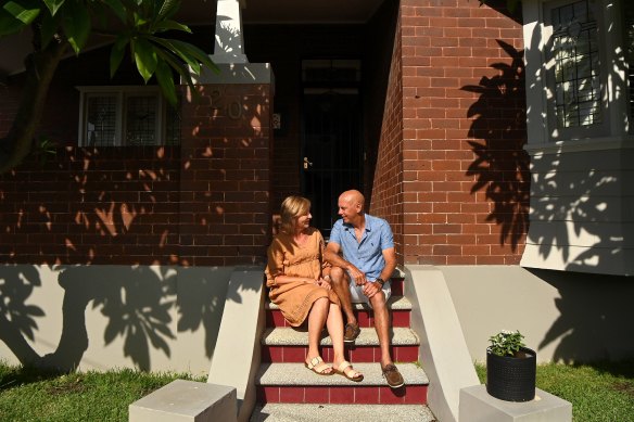 Karen and Clay Scanlon at their home of 25 years in Cabarita.