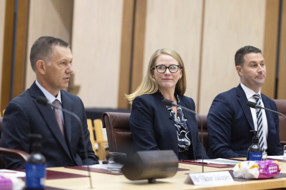 Aldi’s Group Managing Director Viktor Jakupec; Anna McGrath, CEO; and Jordan Lack, Managing Director of National Buying.