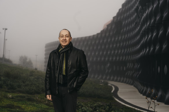 Blacktown City Council architect Bill Tsakalos in front of the Blacktown Exercise and Technology Hub.