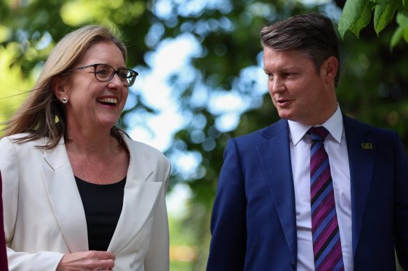 Premier Jacinta Allan and deputy Ben Carroll.