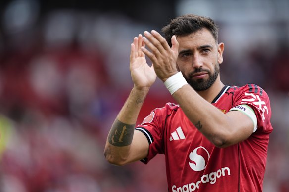 Manchester United captain Bruno Fernandes.