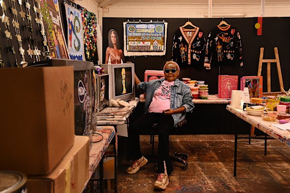 Artist Kaylene Whiskey began painting at Iwantja Arts Centre at the age of 30.