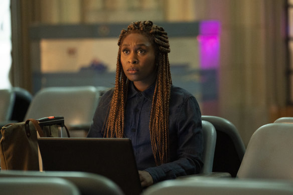 Cynthia Erivo as paranormal investigator Holly in The Outsider.