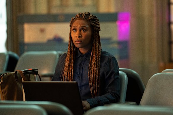 Cynthia Erivo as paranormal investigator Holly in The Outsider.