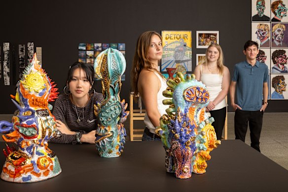 Riana Shimamune, Scarlett Fotheringham, Maddison Beanland, and Stirling McNeill are featured in the Art Gallery of NSW show.