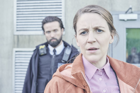 Gemma Whelan in British crime-thriller The Tower, which is based on the debut novel by former police detective Kate London.