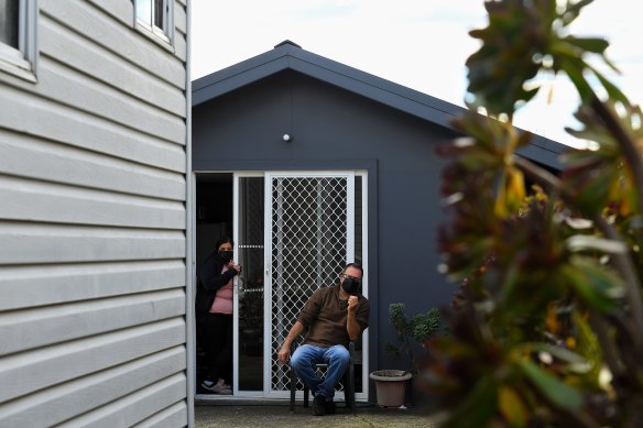 Ruba Sassine (left) and her husband Salim Moufarej (right) are isolating from their children, who are developing COVID-19 symptoms. But they say they’ve received no help from Health.