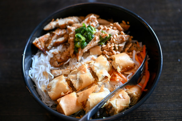 Vermicelli salad at Tien Dat. 