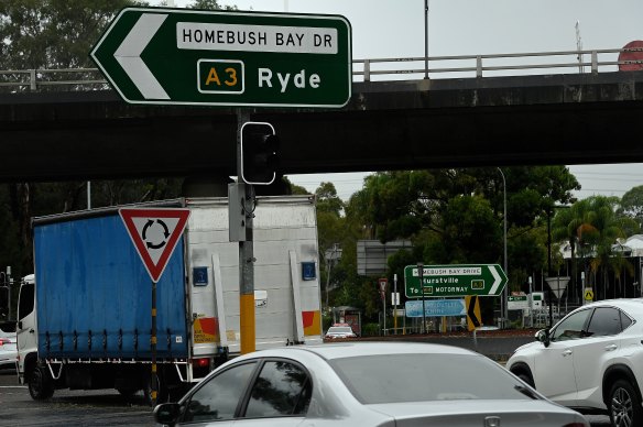 The roundabout next to DFO Homebush is regarded as the worst in Sydney. 