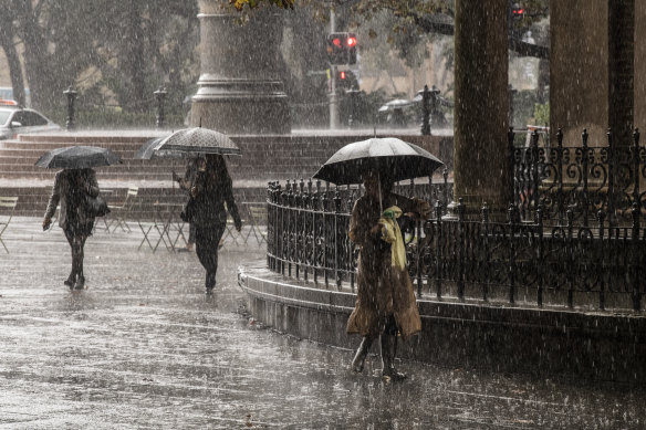 The city has had more rain than usual lately.