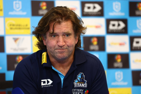 Former Manly coach Des Hasler is now at the Titans.