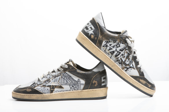 Sneaker brand Golden Goose offers a customised graffiti service on your new kicks.  