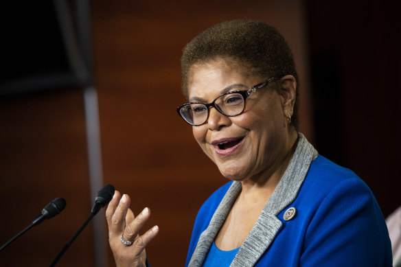 Trump target: Representative Karen Bass, a Democrat from California and chair of the Democratic Black Caucus.