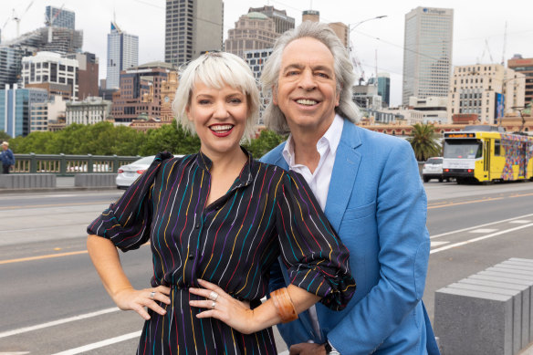 Jacinta Parsons and Brian Nankervis, hosts of the Friday Revue.