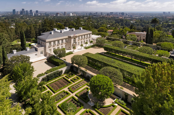 Lachlan Murdoch’s Bel Air mansion, Chartwell, at $US150 million the most expensive ever sold in LA when he took the keys.
