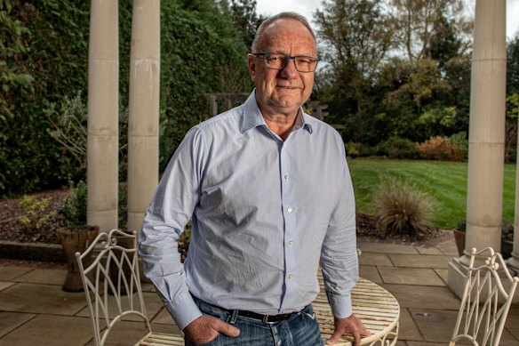 Mark Cutifani photographed at his home in London in 2022.