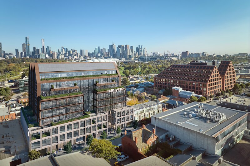 Easygo will fully occupy the 12,891-square-metre-NLA office building at 120 Cremorne Street, in Melbourne’s city-fringe suburb of Cremorne. The $250 million under-construction building is a joint-venture development by INT.RE – previously called Icon Developments – and Zagame Property. 