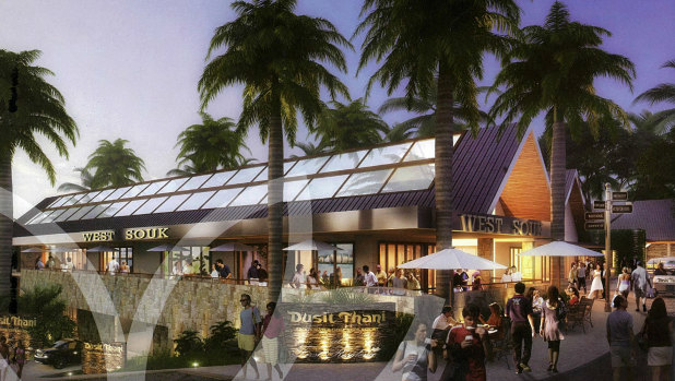 An artist's impression of the proposed Dusit Thani Brookwater Golf Resort and Spa at Ipswich.
