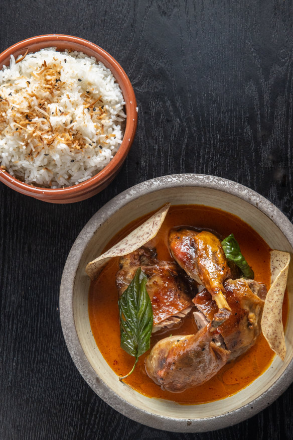 Chet’s signature dish, a Cambodian duck curry ($38) is a marvel of richness. 