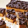 Caramel and macadamia slice.