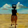 Sidney Nolan’s “Ned Kelly”, 1946.