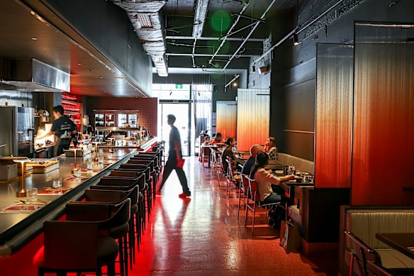 The bar is the most interesting place to sit at Sachi.